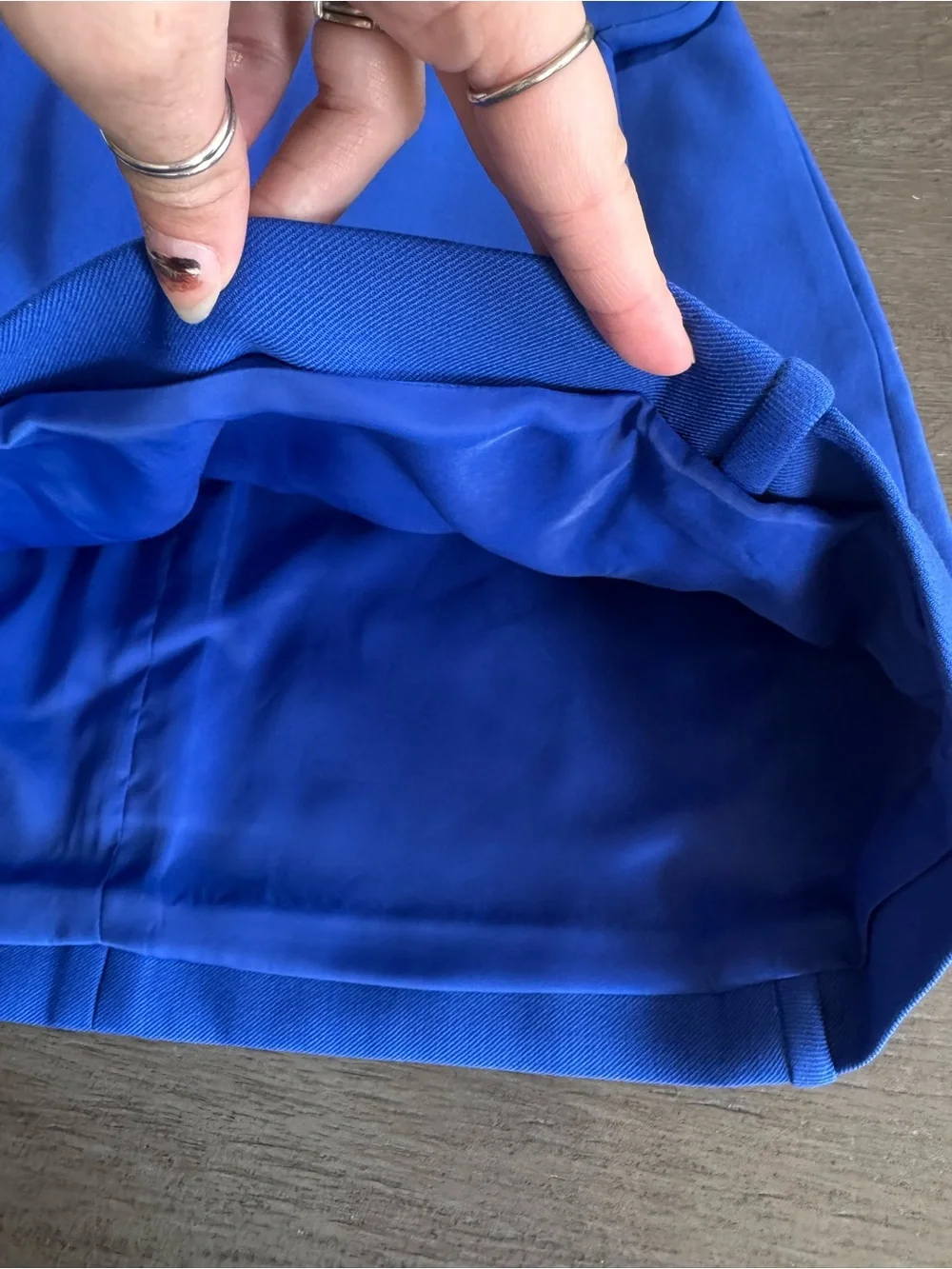 Tory Burch Jane Blue Dahlia A Line Mini Skirt 6
